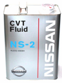 Масло Nissan CVT Fluid NS-2, 4л