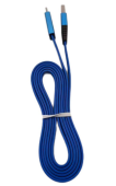Кабель USB - type C синий 3,0А 1,5м Data Cable возобновляемый