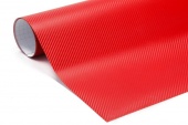 Пленка Nippon красная карбон (ширина 1520мм) 20см погонных