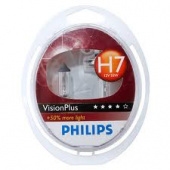 Лампы Philips H7 (55) (+60% яркости) Vision Plus 2шт.