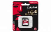 MicroSD 32Gb 10 class Kingston Canvas React UHS-I/U3 100МБ/с +адаптер