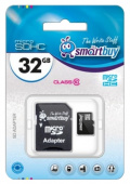 MicroSD 32Gb 10 class Smartbuy +адаптер 