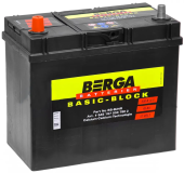 Аккумулятор  45Ач обр. Berga Basic Block (узкие клеммы) 238х129х227 B00
