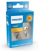 Лампы W2.1x9.5d (led) Philips Amber Ultinon Pro6000 2шт.
