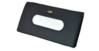 Диспенсор для салфеток Chevrolet черный на солнцезащитный козырек тонкий