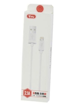 Кабель USB - Apple Lightning 2,1А 1,0м