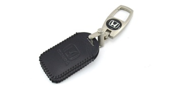 Чехол для штатного ключа Honda стар стоп 4 к.ЗОДД кожа черная