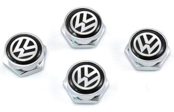 Болты крепления номерного знака с логотипом VW 4шт.