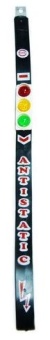 Антистатик-заземлитель черный длинный со светофором 52см