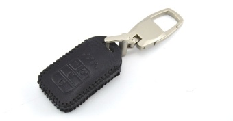 Чехол для штатного ключа Honda стар стоп 4 к.ЗОДД кожа черная