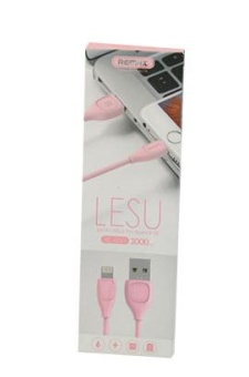 Кабель USB - Apple Lightning розовый 1,0м Remax RC-050I