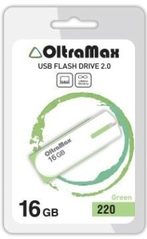 Флеш-накопитель USB 16GB Oltramax OM-16GB-220 зеленый