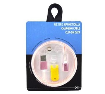 Кабель USB - Apple Lightning магнитный 4-е поколение розовое золото